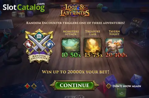 Скрин3. Loot & Labyrinths слот