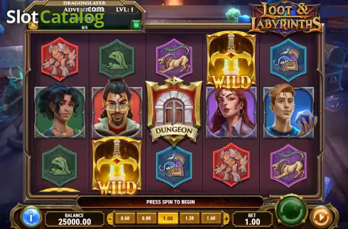 Скрин5. Loot & Labyrinths слот