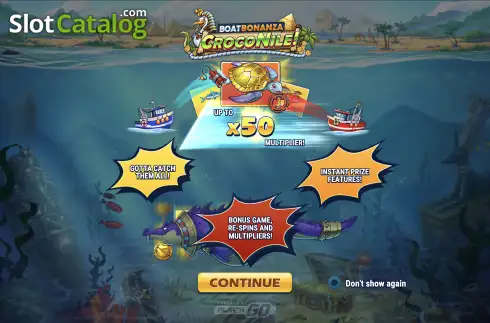 Скрин2. Boat Bonanza CrocoNile! слот