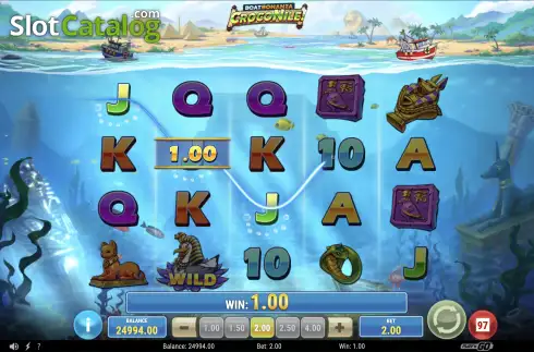 Скрин4. Boat Bonanza CrocoNile! слот