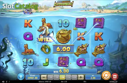 Скрин5. Boat Bonanza CrocoNile! слот