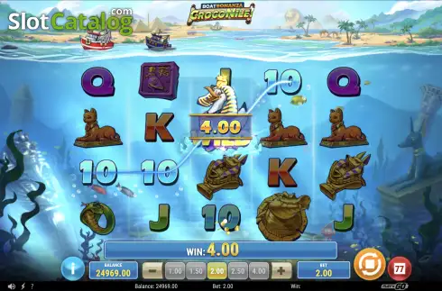 Скрин6. Boat Bonanza CrocoNile! слот