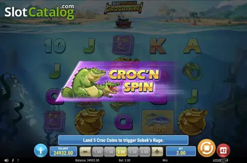 Скрин9. Boat Bonanza CrocoNile! слот