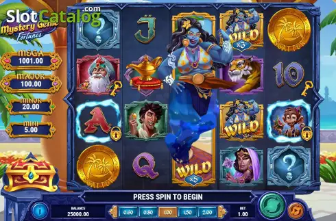 Скрин3. 1001 Mystery Genie Fortunes слот