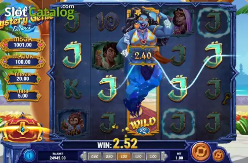 Скрин5. 1001 Mystery Genie Fortunes слот