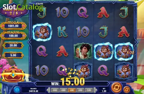 Скрин9. 1001 Mystery Genie Fortunes слот