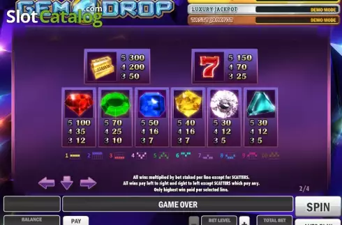 Скрин7. Gem Drop слот