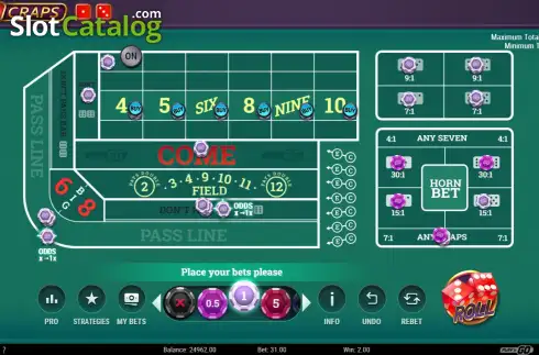 Скрин2. Go Craps слот