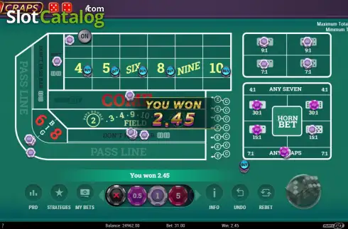 Скрин3. Go Craps слот