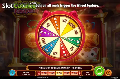 Скрин2. Big Win Cat Pawsperity слот