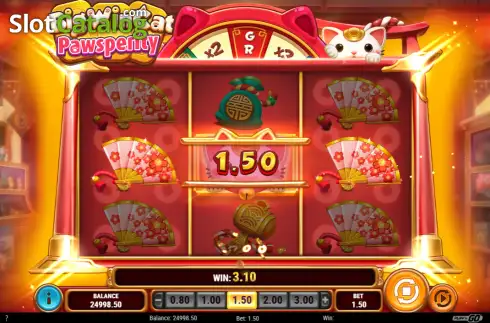 Скрин3. Big Win Cat Pawsperity слот