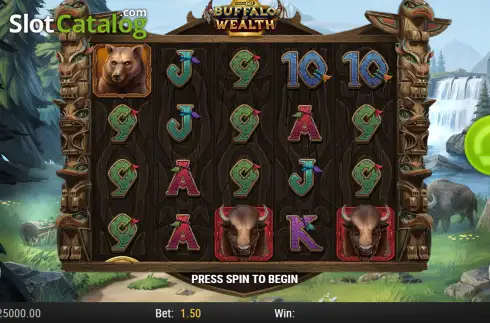 Скрин2. Buffalo of Wealth слот