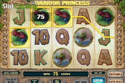 Скрин4. Aztec Warrior Princess слот