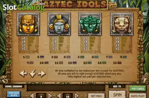 Скрин5. Aztec Idols слот