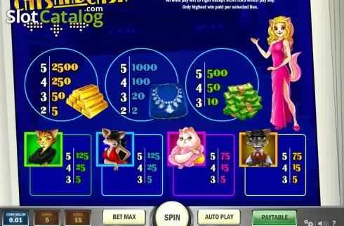 Скрин3. Cats and Cash слот