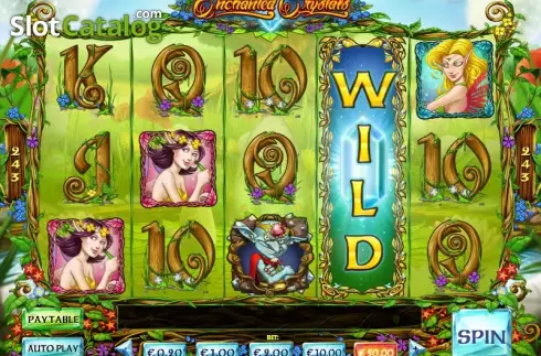 Скрин4. Enchanted Crystals (Play'n Go) слот