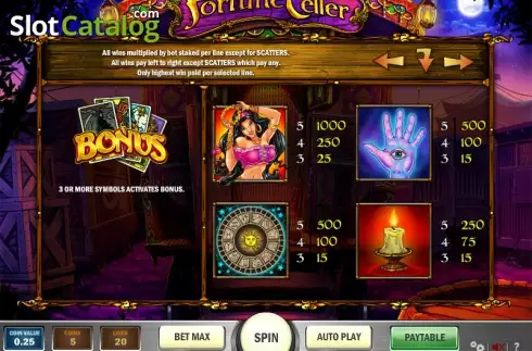 Скрин5. Fortune Teller (Play'n Go) слот