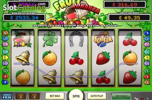 Скрин4. Fruit Bonanza слот