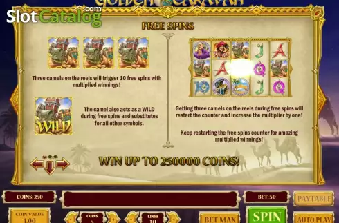 Скрин4. Golden Caravan слот