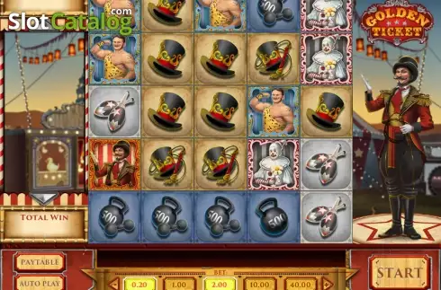 Скрин3. Golden Ticket (Play'n Go) слот