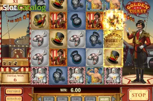 Скрин4. Golden Ticket (Play'n Go) слот