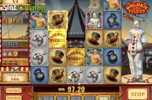 Скрин5. Golden Ticket (Play'n Go) слот