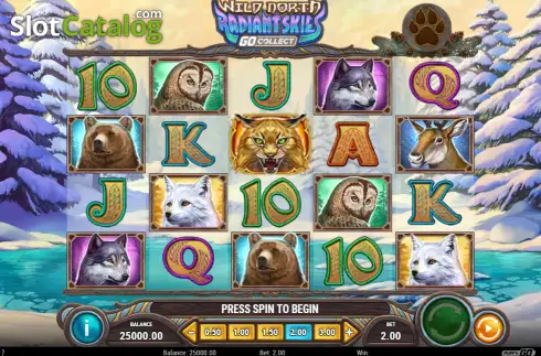 Скрин2. Wild North Radiant Skies слот