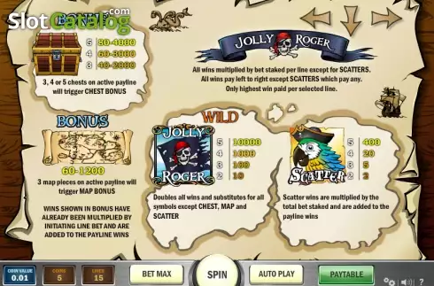 Скрин5. Jolly Roger (Play'n Go) слот