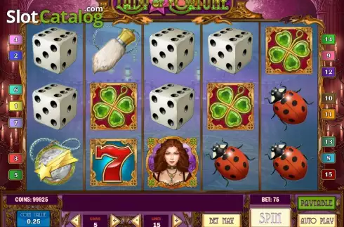 Скрин2. Lady of Fortune слот