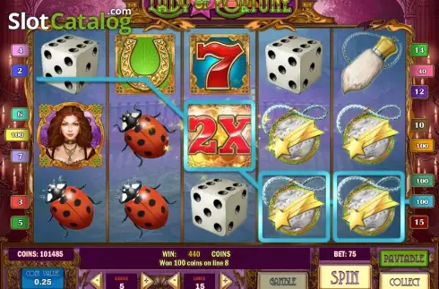 Скрин3. Lady of Fortune слот