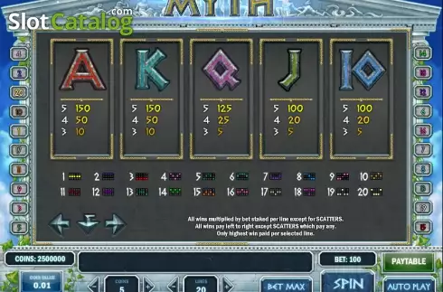 Скрин6. Myth слот