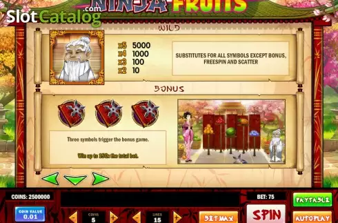 Скрин4. Ninja Fruits слот