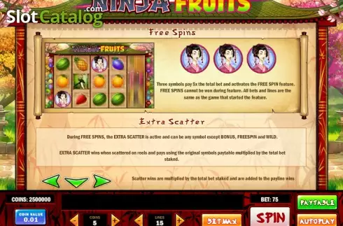 Скрин5. Ninja Fruits слот