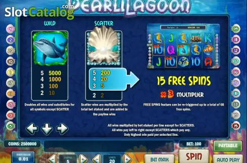 Скрин5. Pearl Lagoon слот
