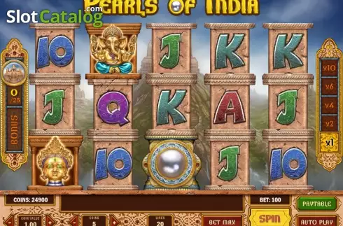Скрин3. Pearls of India слот