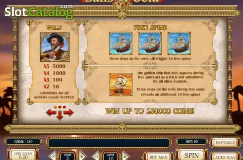 Скрин5. Sails of Gold слот