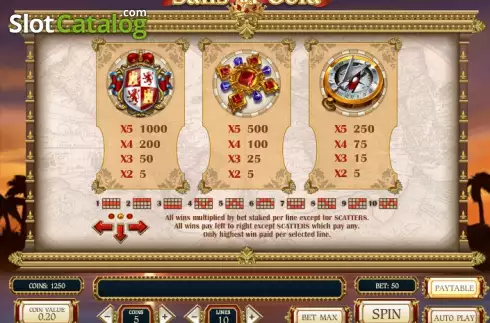 Скрин6. Sails of Gold слот