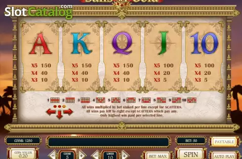 Скрин7. Sails of Gold слот