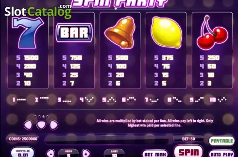 Скрин7. Spin Party слот