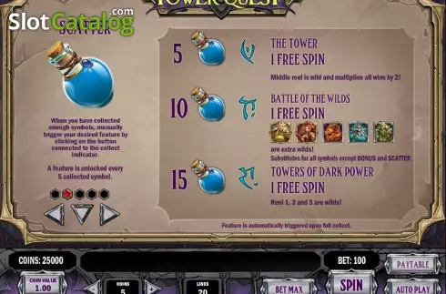 Скрин7. Tower Quest слот