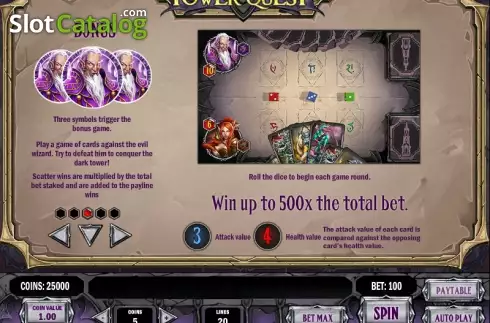 Скрин8. Tower Quest слот