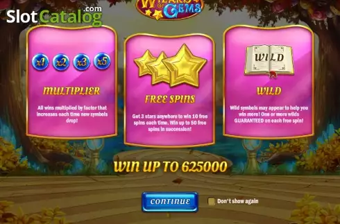 Скрин2. Wizard of Gems слот