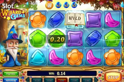 Скрин4. Wizard of Gems слот