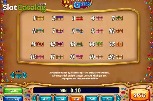 Скрин7. Wizard of Gems слот
