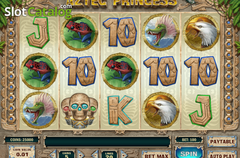 Main game. Aztec Princess слот