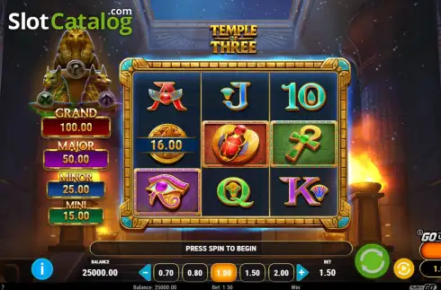 Скрин2. Temple of Three слот