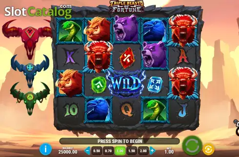 Скрин2. Triple Beasts of Fortune слот