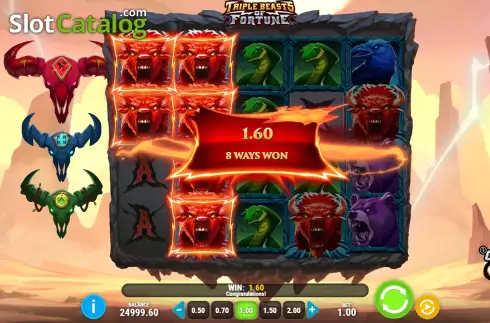 Скрин3. Triple Beasts of Fortune слот