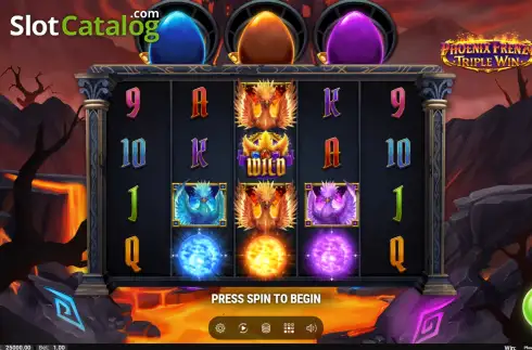 Скрин2. Phoenix Frenzy Triple Win слот