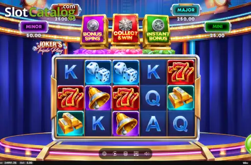 Скрин2. Joker's Triple Play слот